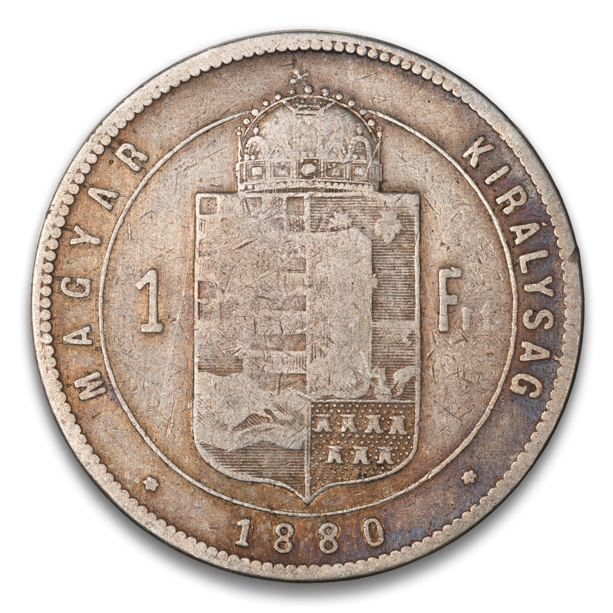Hungary Silver 1 Florin 1880 KB