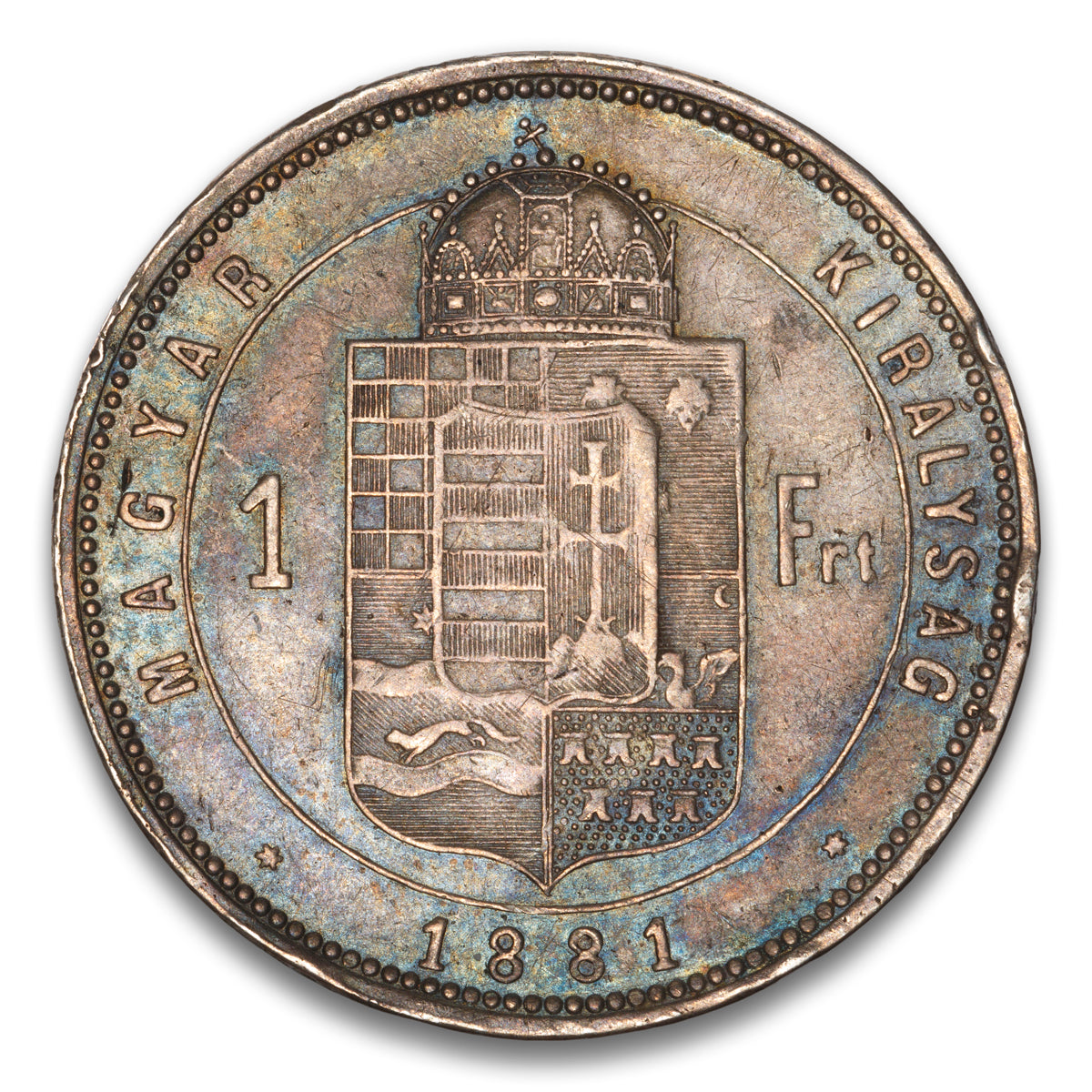 Hungary Silver 1 Florin 1881 KB