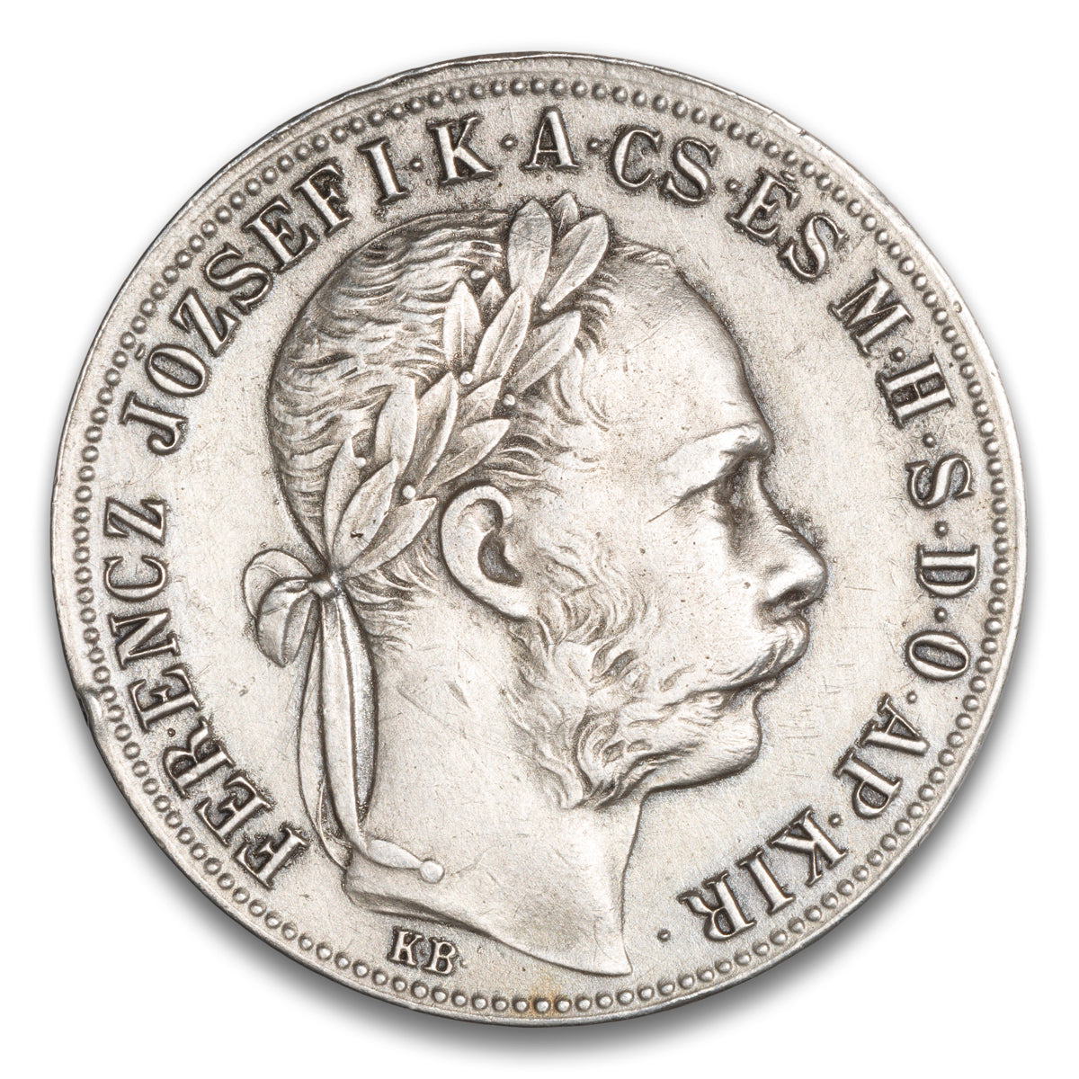 Hungary Silver 1 Florin 1891 KB