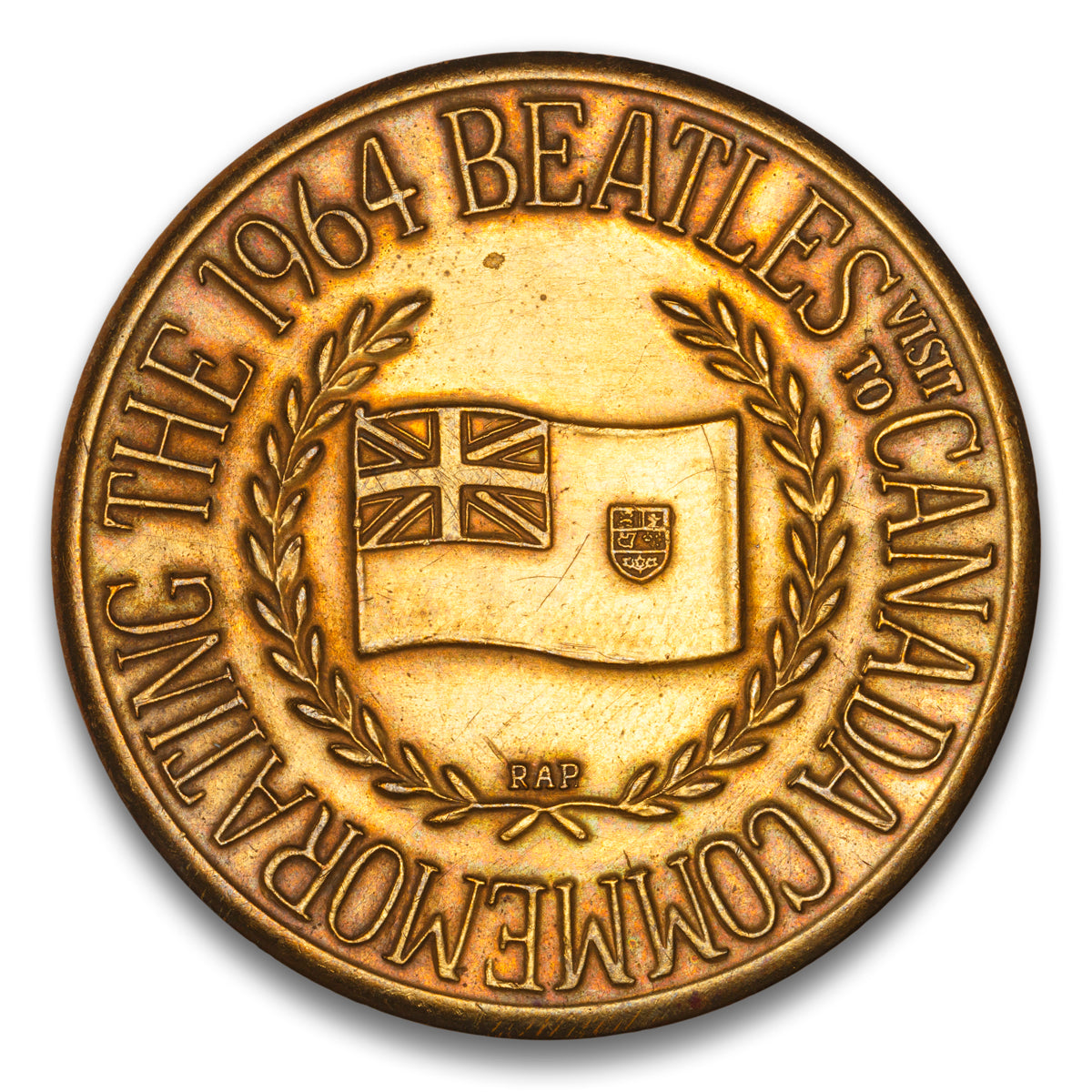 Beatles Visit to Canada Base medal 1964