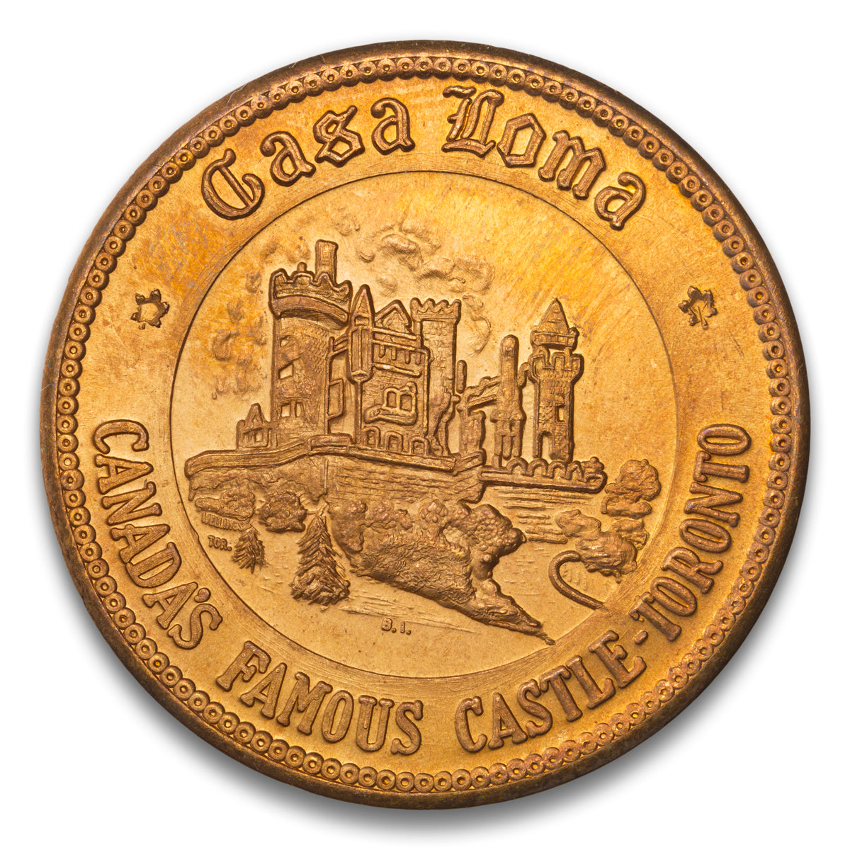 Casa Loma - Toronto, ON Canada's Famous Castle Base medal