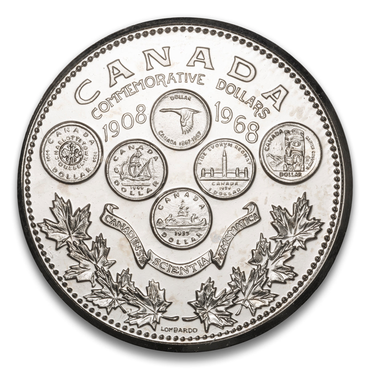 Royal Canadian Mint 60th Anniversary Base medal 1908-1968