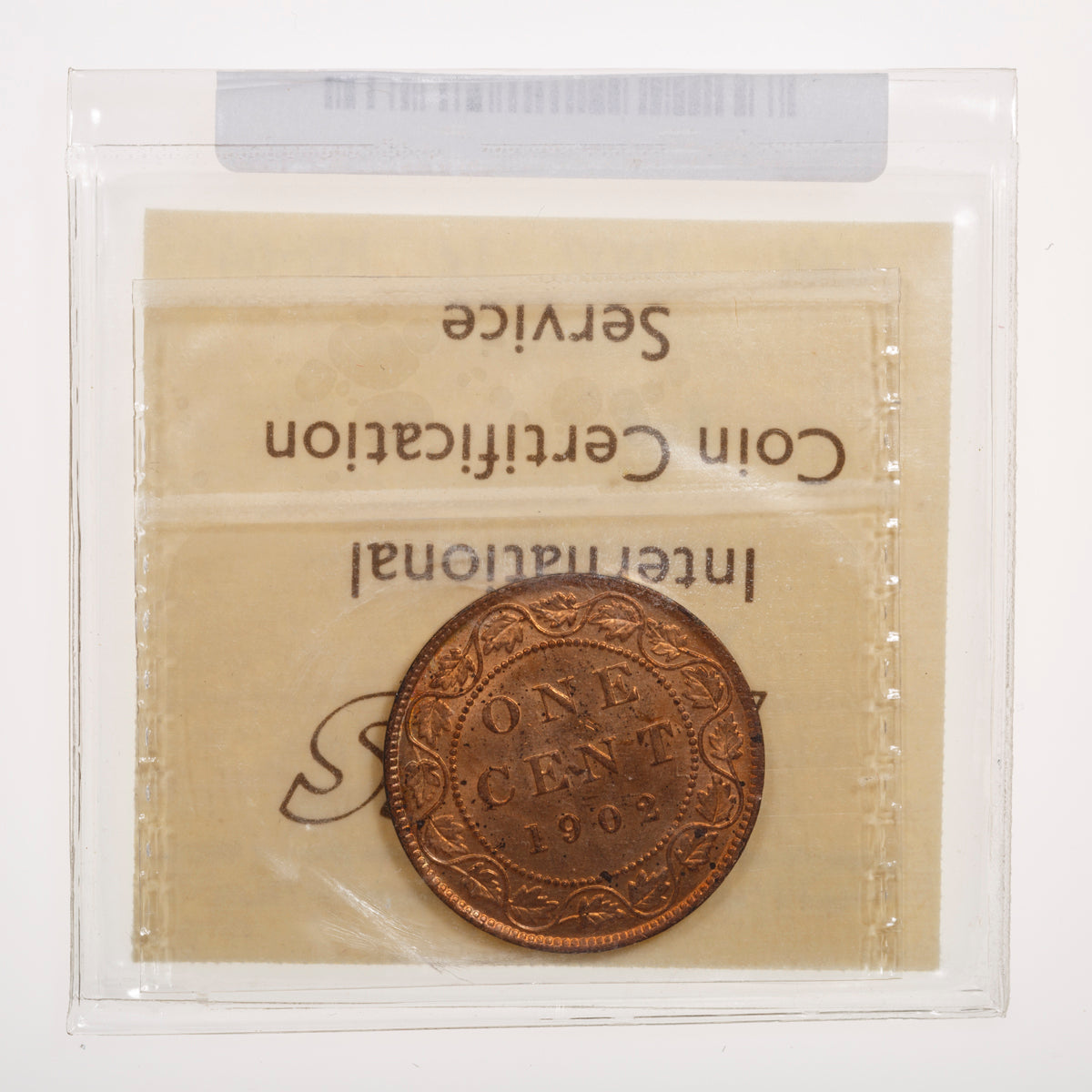 1 Cent 1902 Red ICCS MS-64