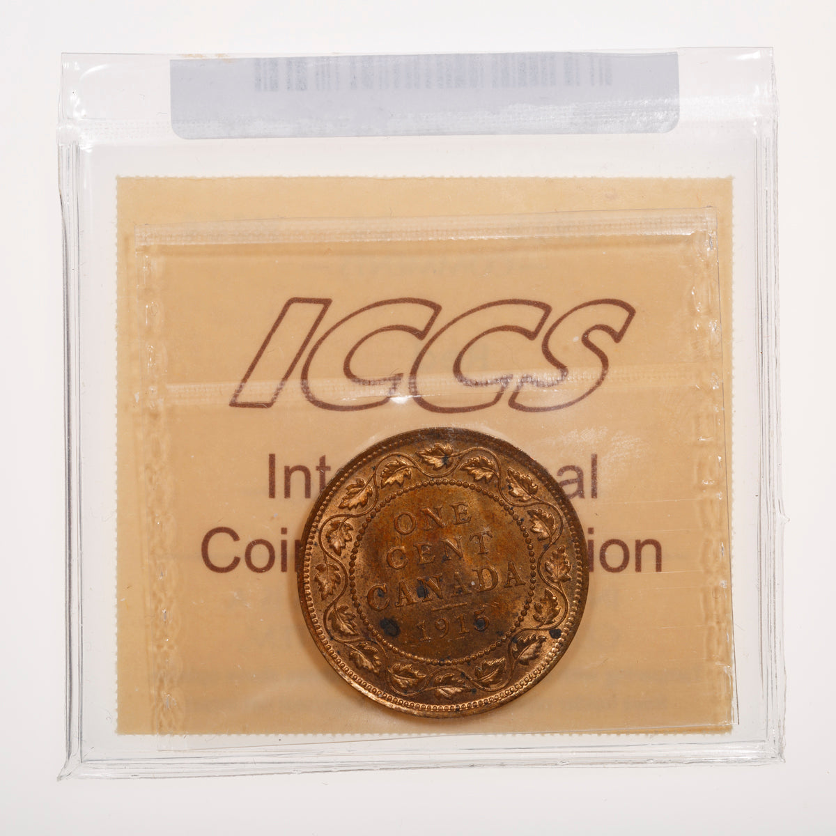 1 Cent 1915 Red ICCS MS-64