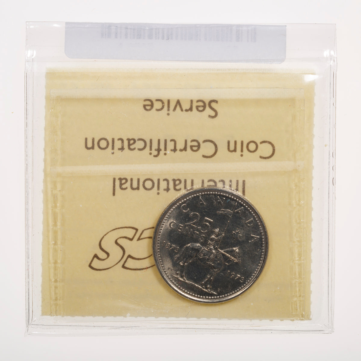 25 Cent 1973 Small Bust ICCS MS-65