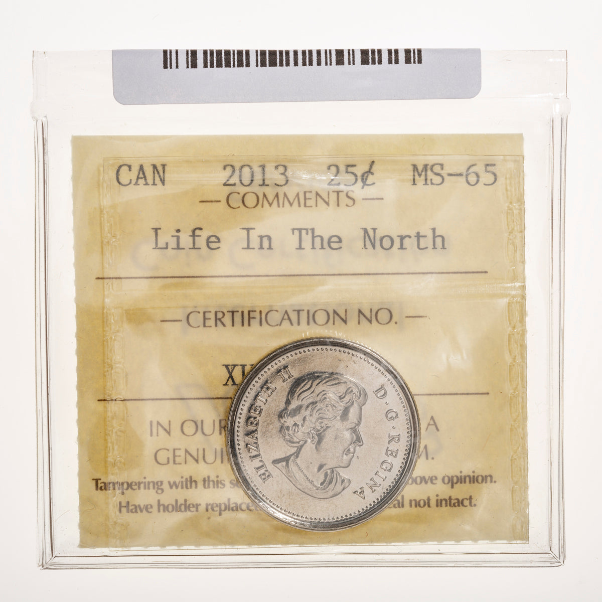 25 Cent 2013 ICCS MS-65