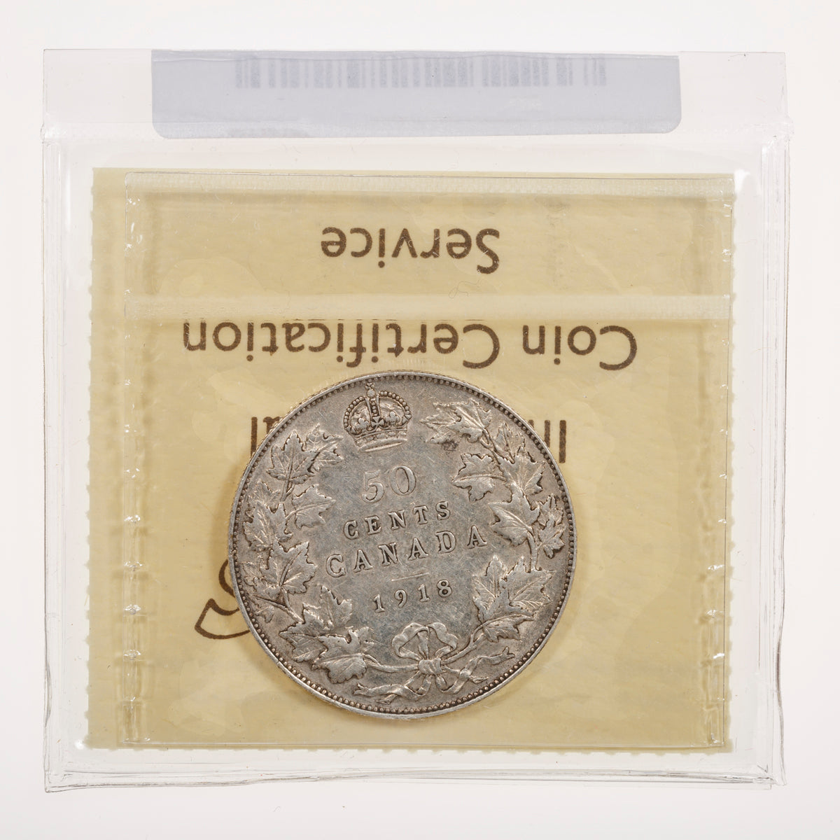 50 Cent 1918 ICCS VF-30