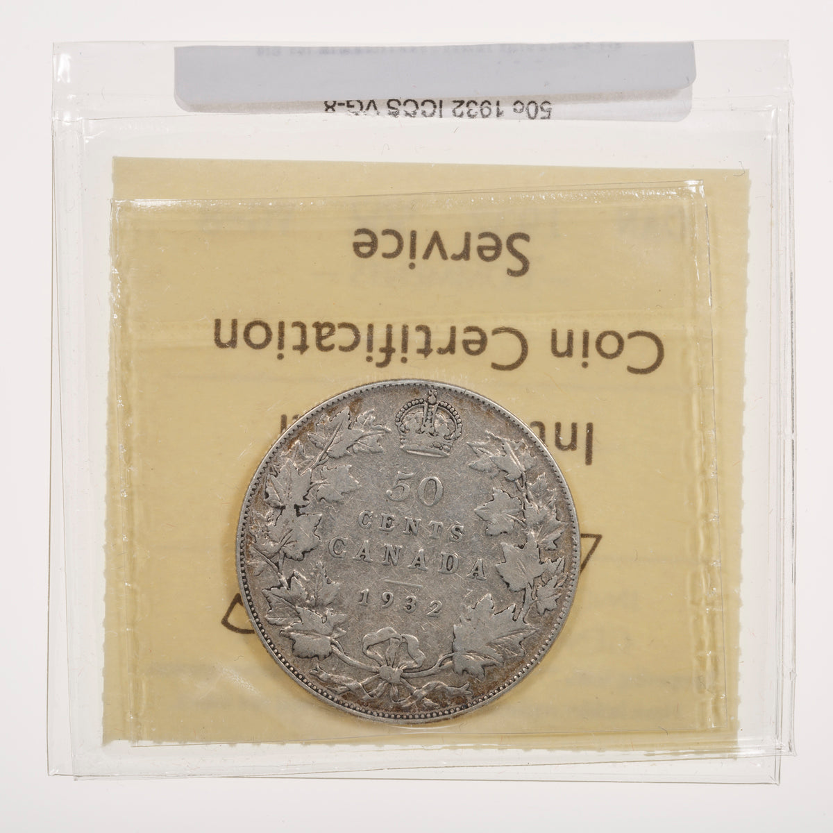 50 Cent 1932 ICCS VG-8