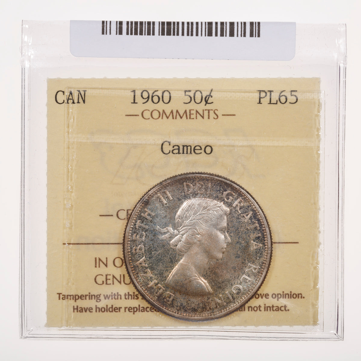 50 Cent 1960 Cameo ICCS PL-65