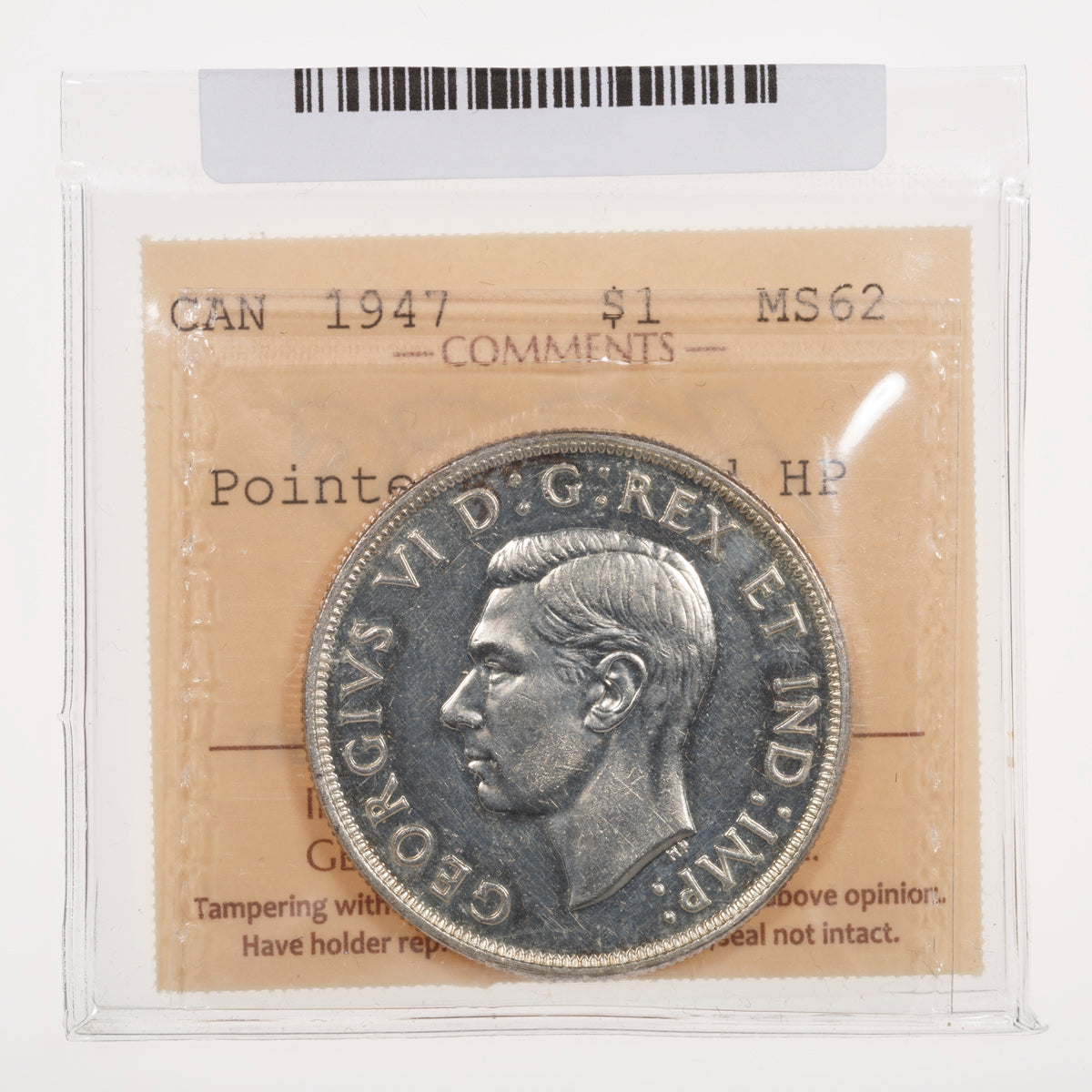 $1 1947 P7 Quad HP ICCS MS-62