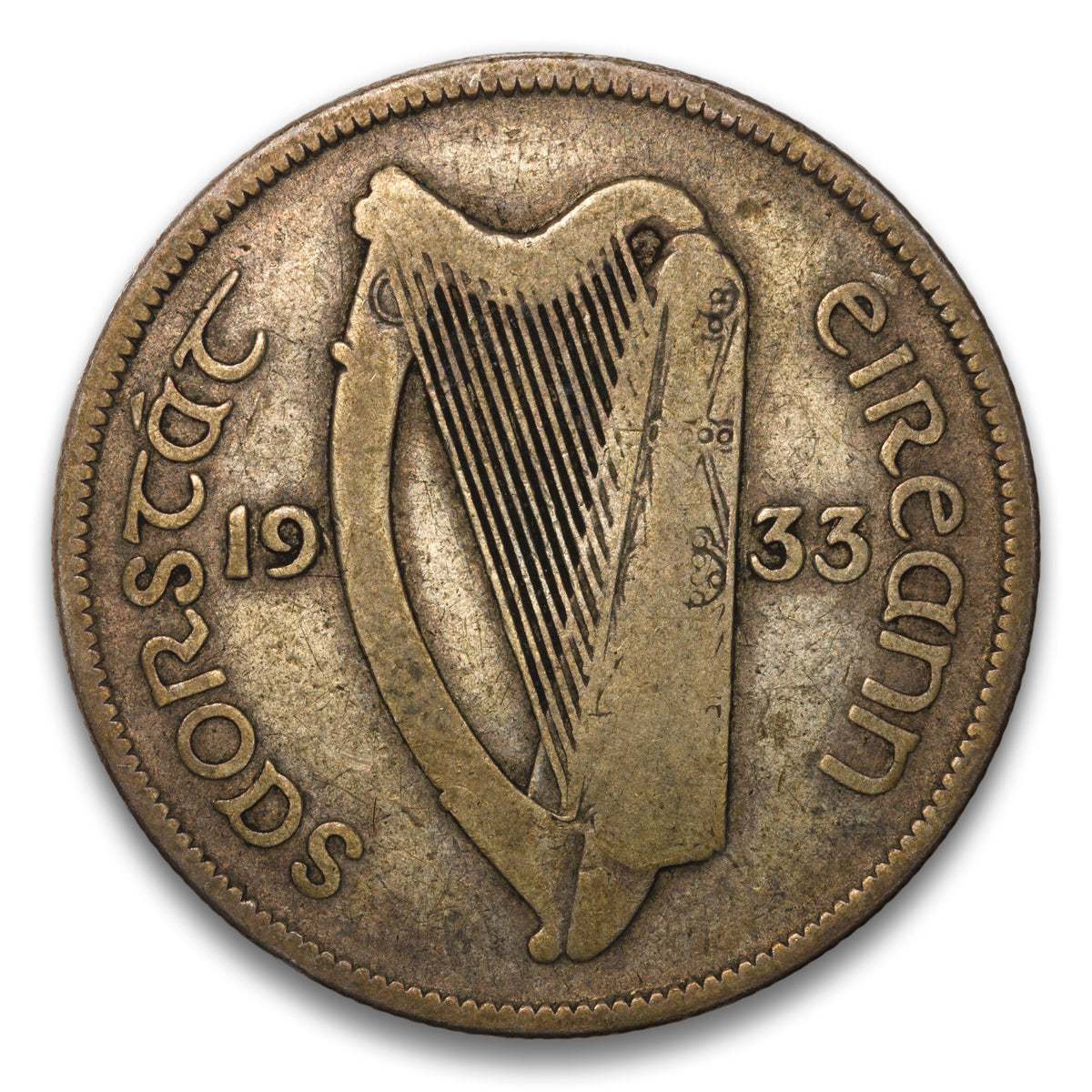 Ireland Silver 1/2 Crown 1933
