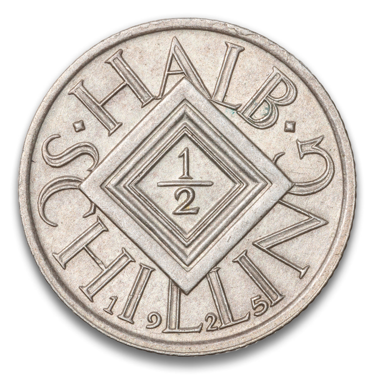 Austria Silver 1/2 Schilling 1925
