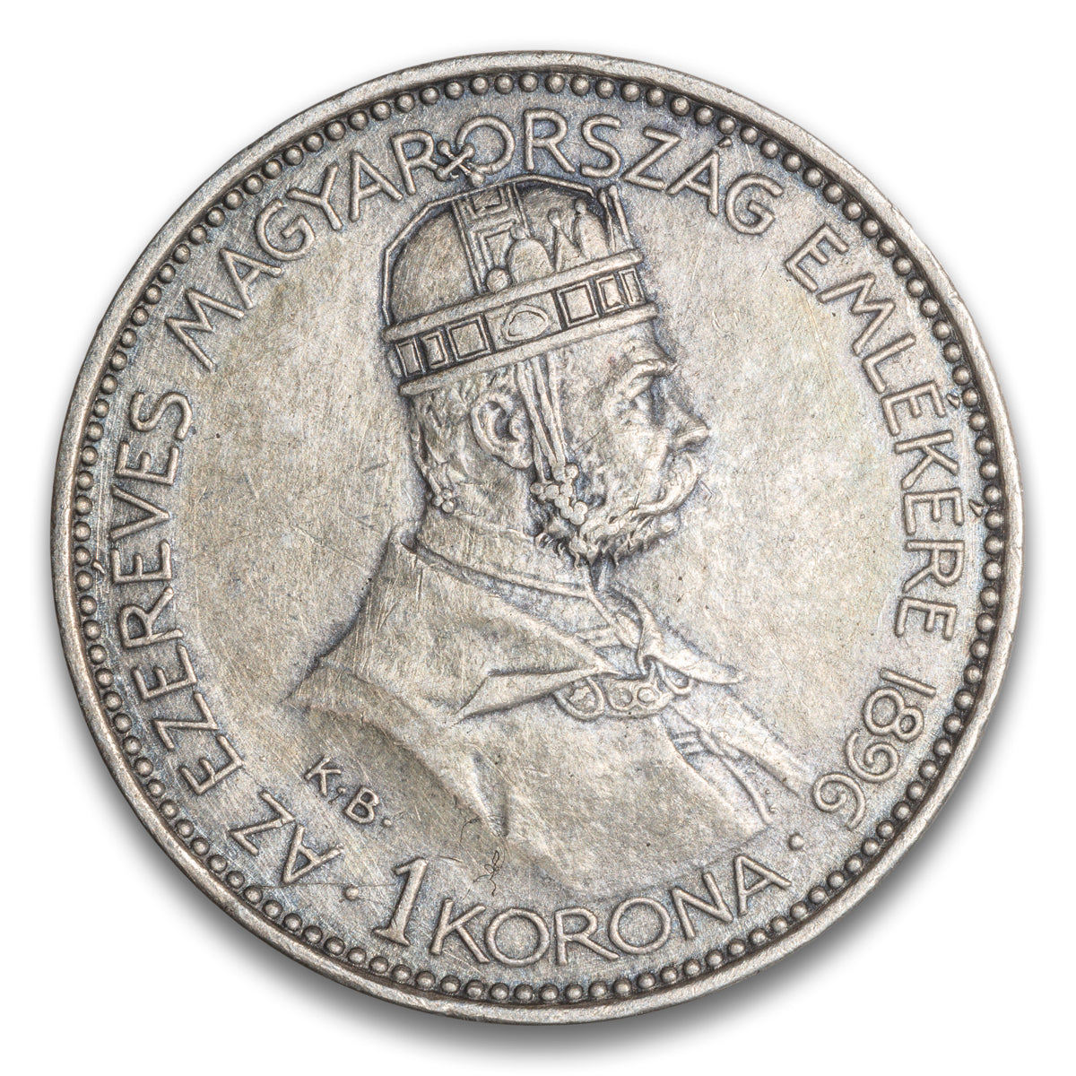 Hungary Silver 1 Korona 1896