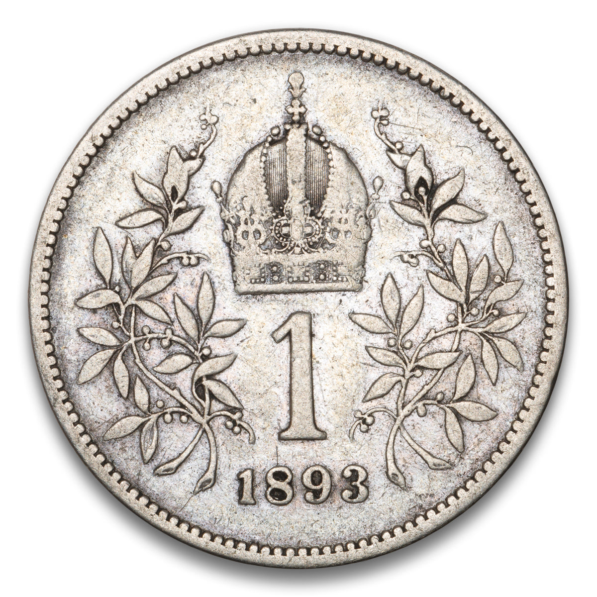 Austria Silver 1 Corona 1893