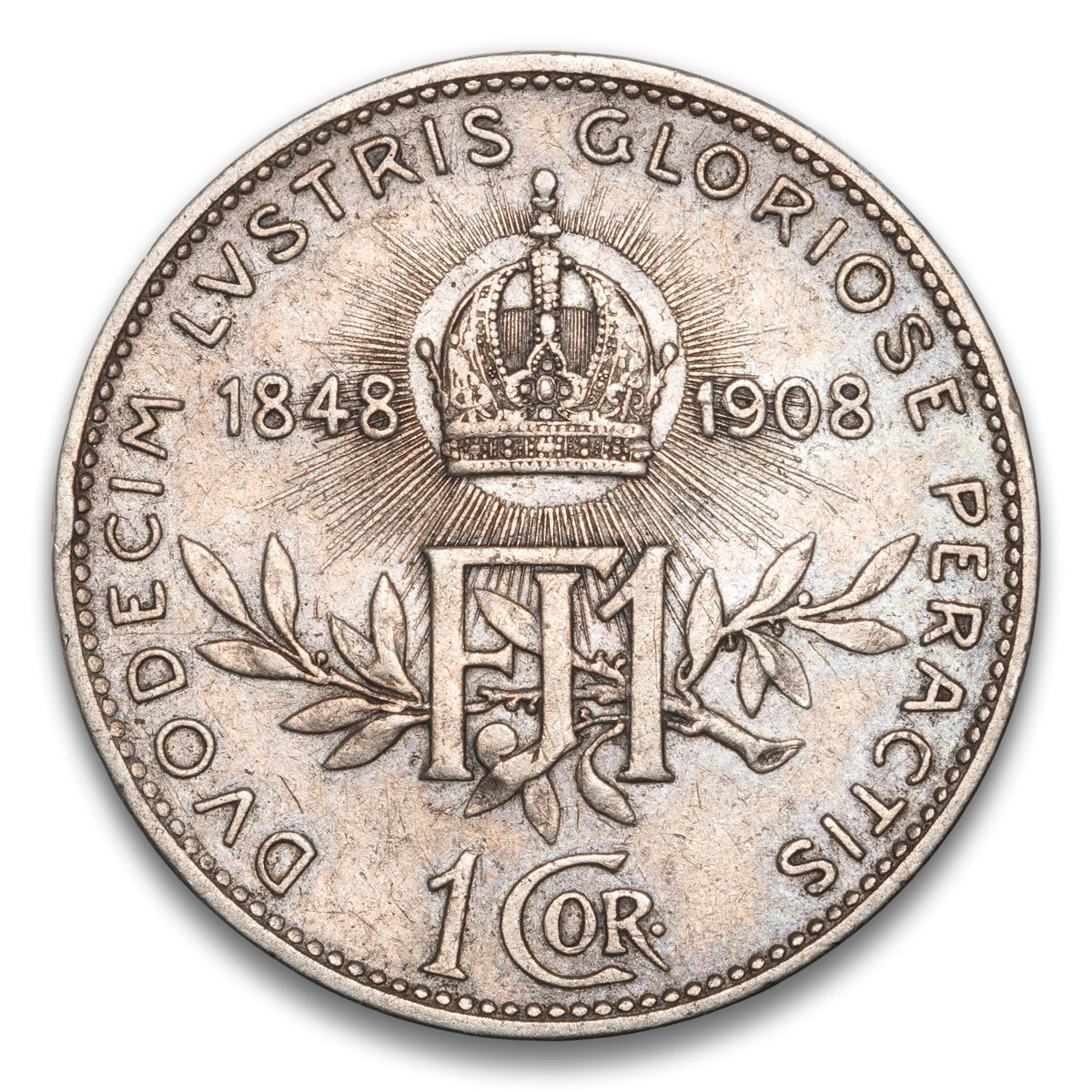 Austria Silver 1 Corona 1908