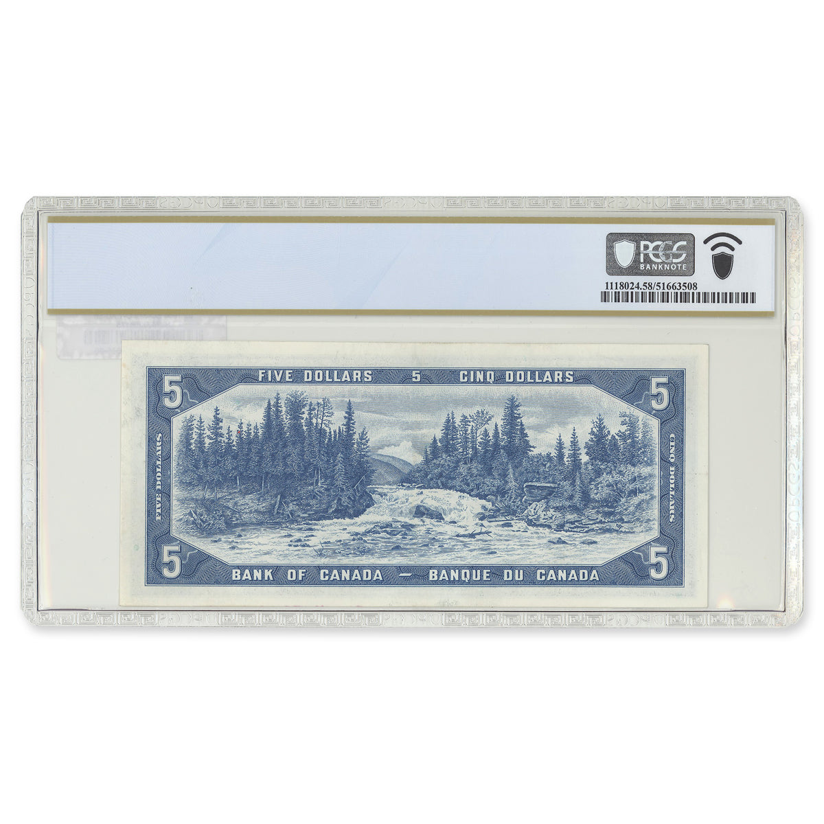 $5 1954 Devil's Face Series BC-31a Coyne-Towers Prefix A/C PCGS AU-58