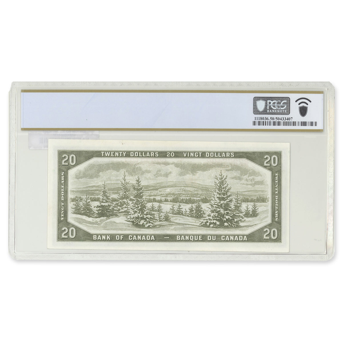 $20 1954 Devil's Face Series BC-33b Beattie-Coyne Prefix D/E PCGS AU-50