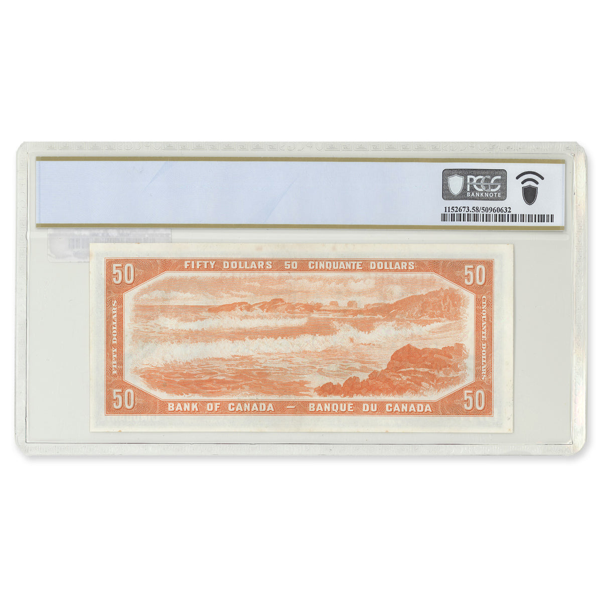 $50 1954 Devil's Face Series BC-34b Beattie-Coyne Prefix A/H PCGS AU-58