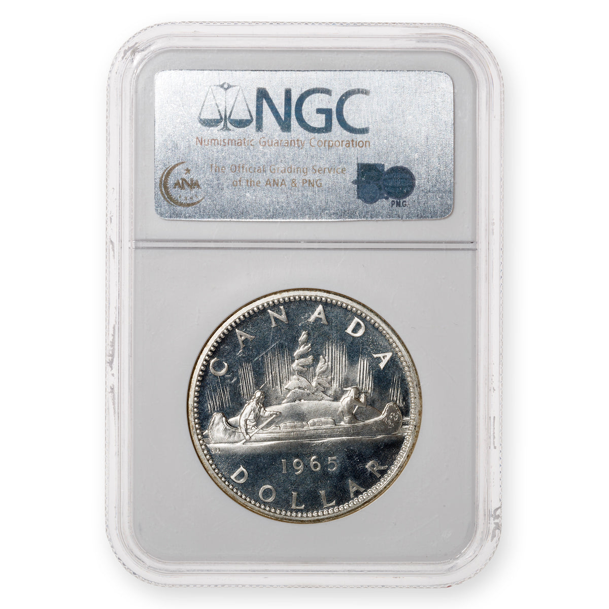 $1 1965 Large Beads Blunt 5 NGC PL-66