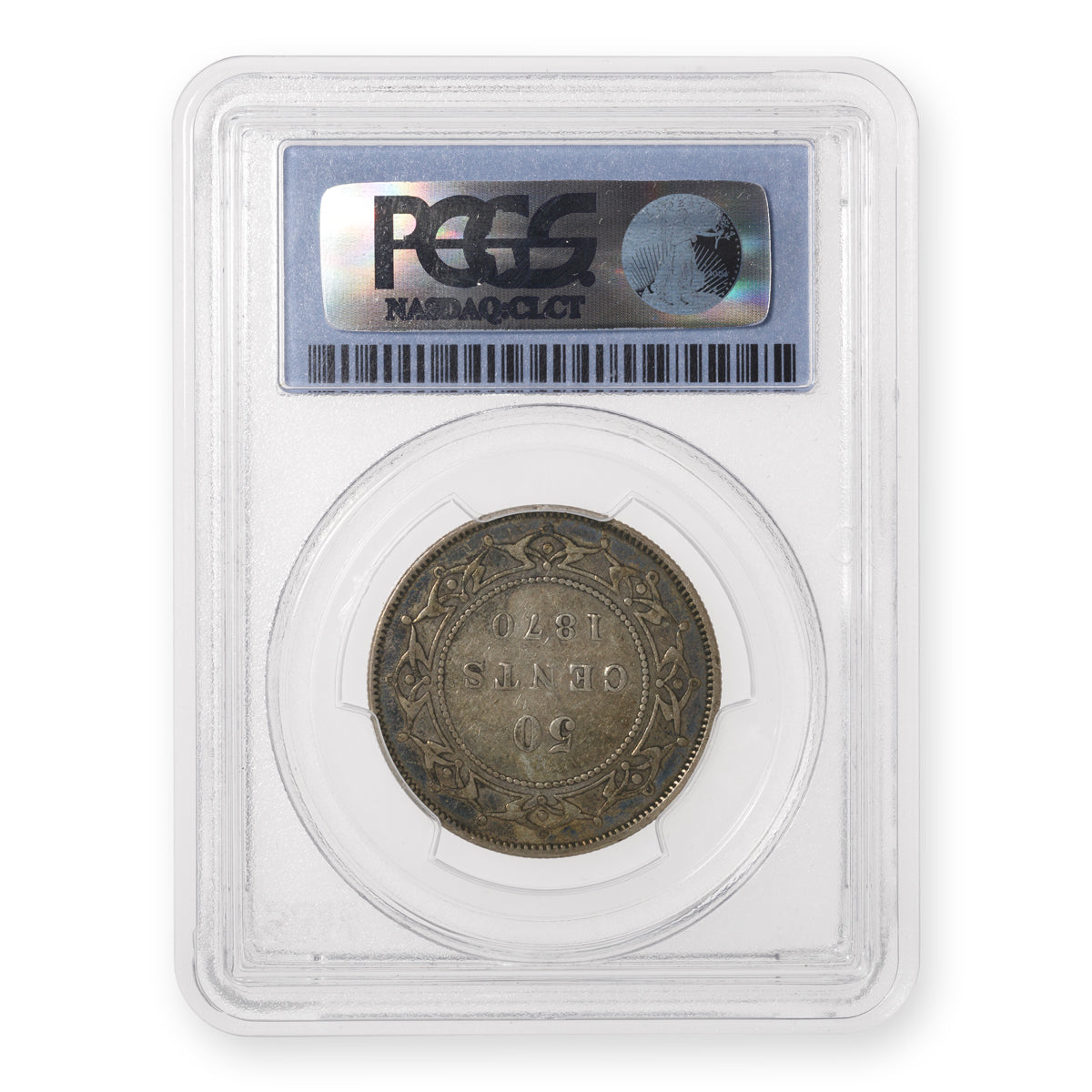 NFLD 50 Cent 1870 PCGS EF-40