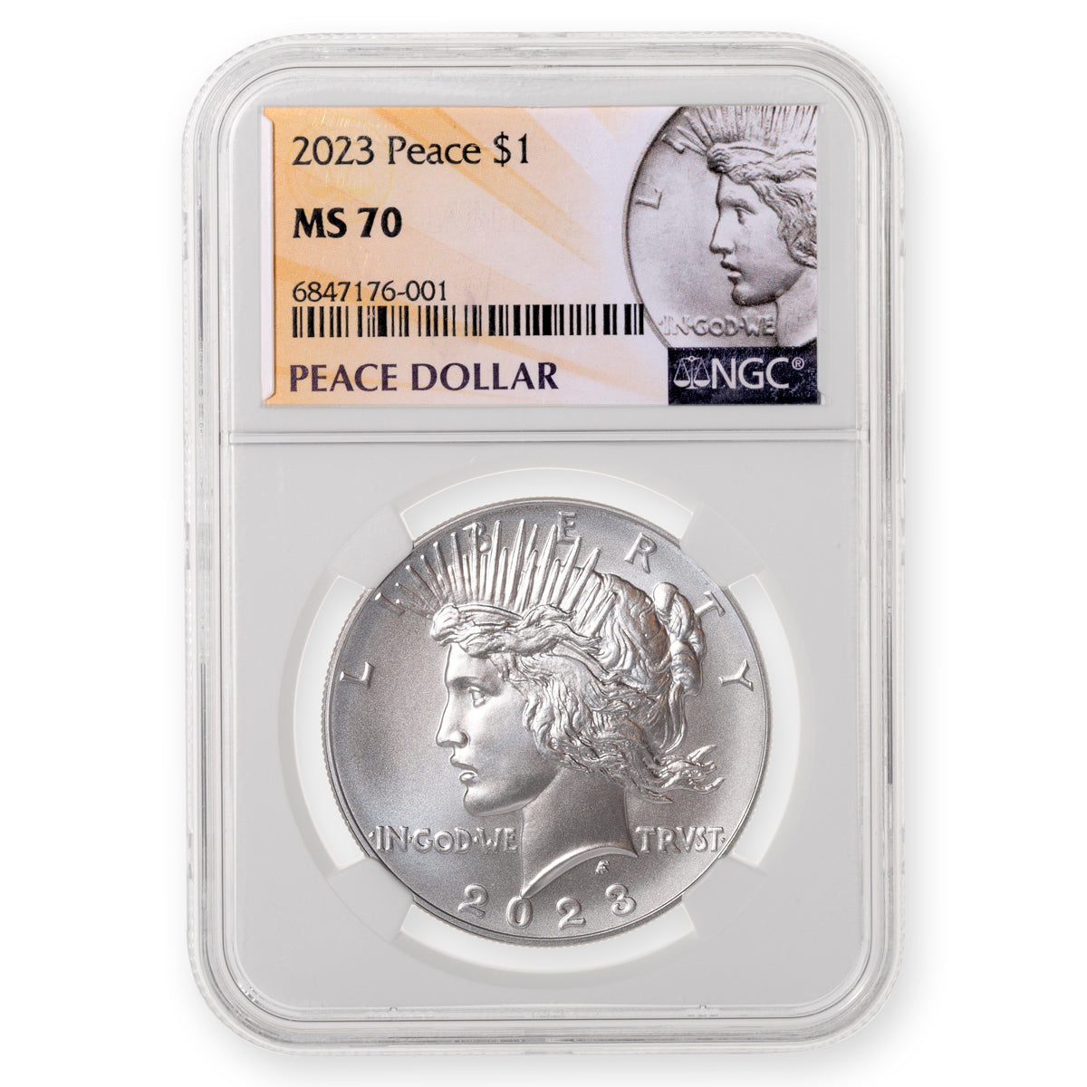 US $1 2023 Peace Anniversary NGC MS-70