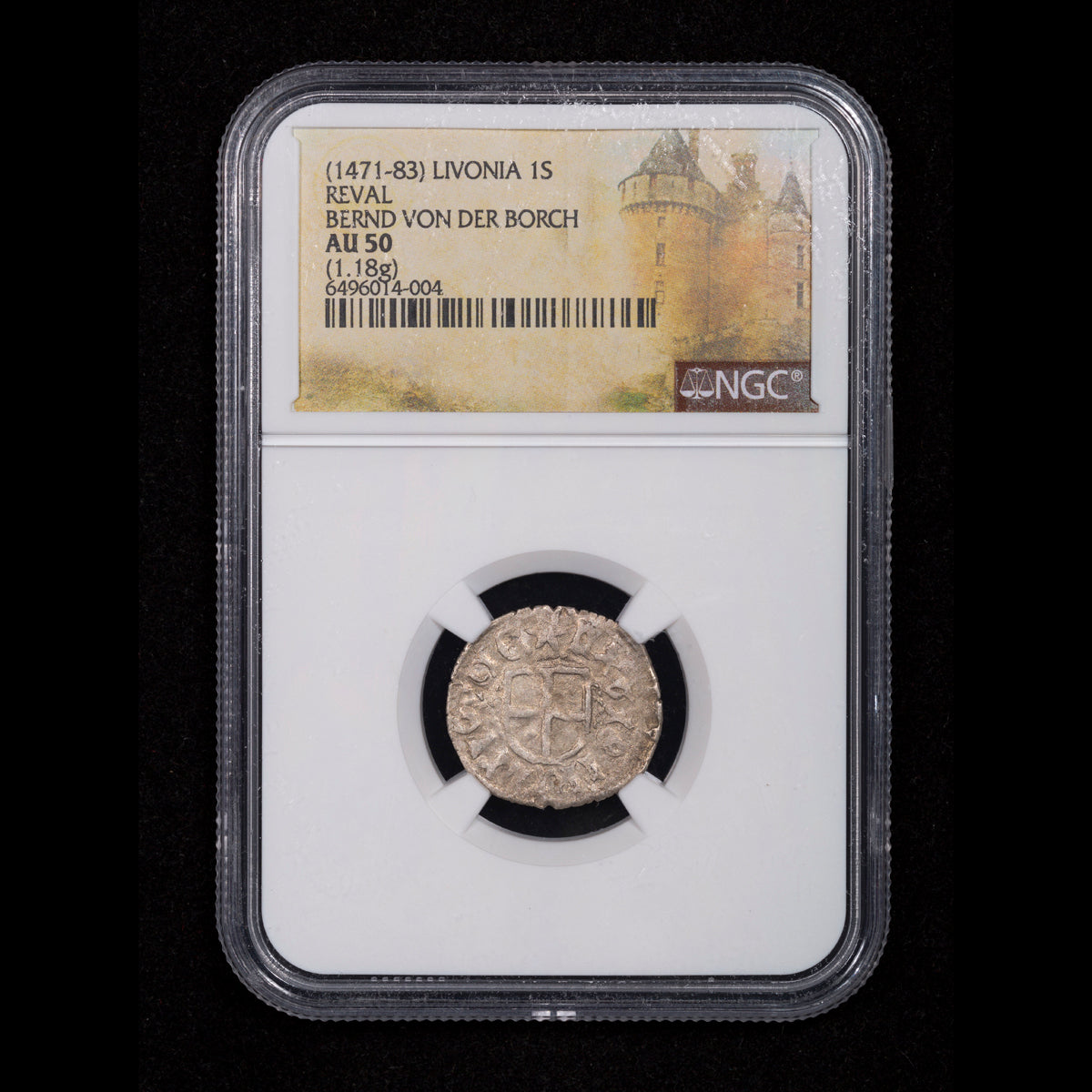 Livonia Bernd von der Borch Silver 1 Schilling ND (1471-83) Reval