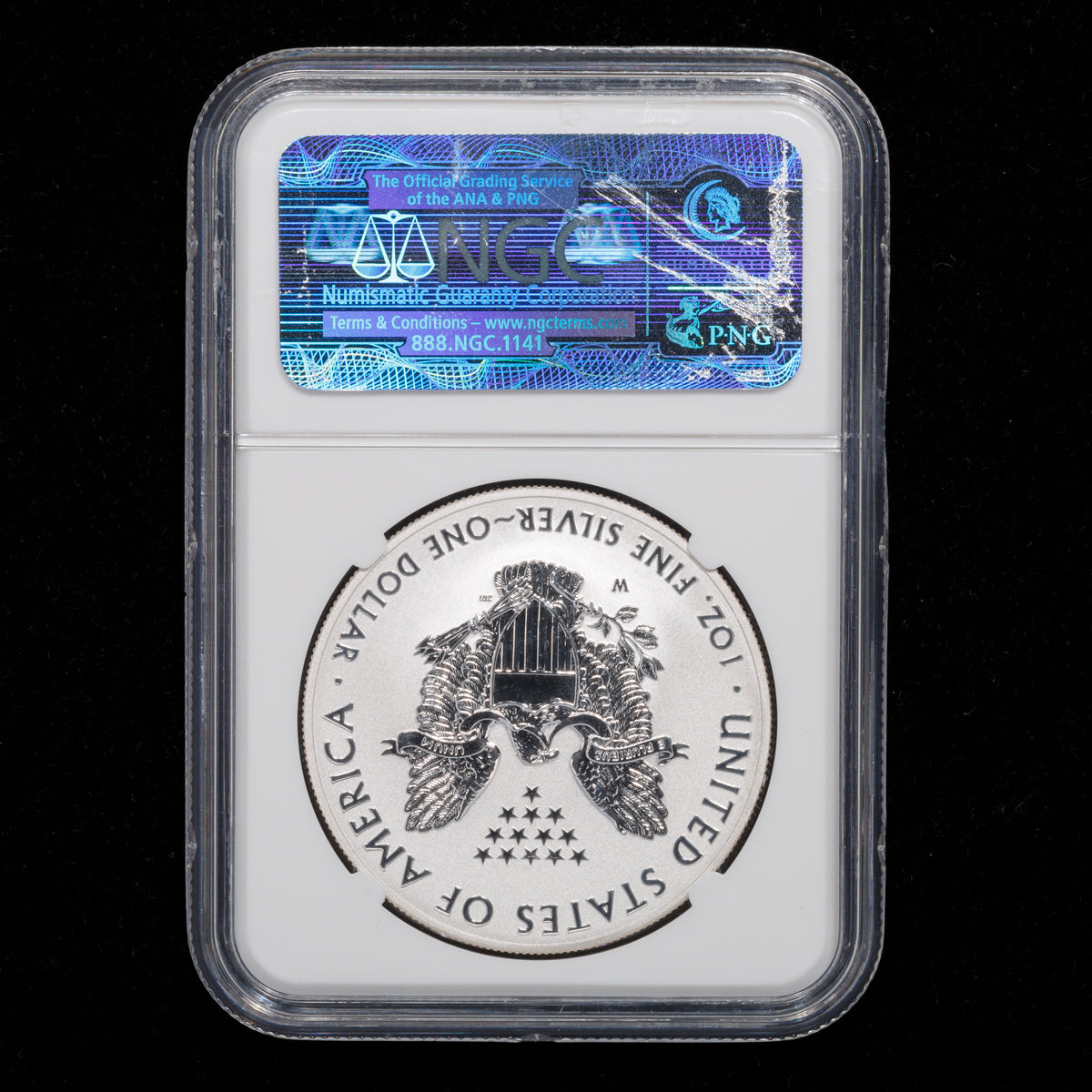 US 1oz .999 Fine Silver $1 Eagle: West Point 75th Anniversary Reverse Proof 2013 W PR-69