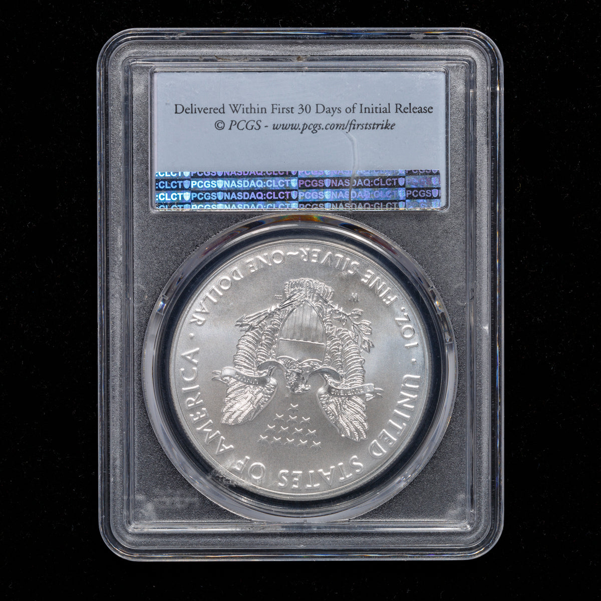 US 1oz .999 Fine Silver $1 Eagle: Burnished 2017 W SP-70