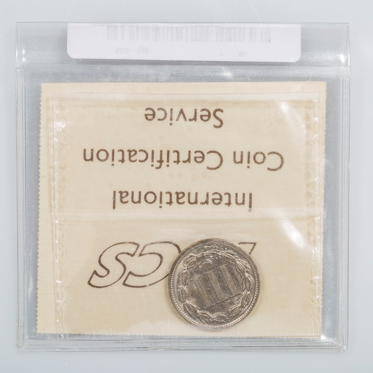 US 3 Cent 1881 Nickel ICCS MS-64