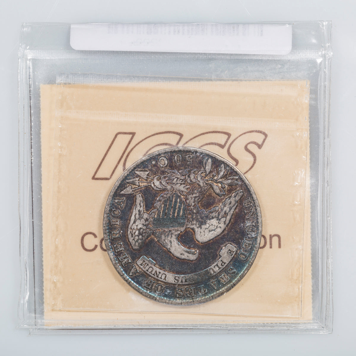 US 50 Cent 1836 Capped Bust Lettered Edge ICCS VF-20