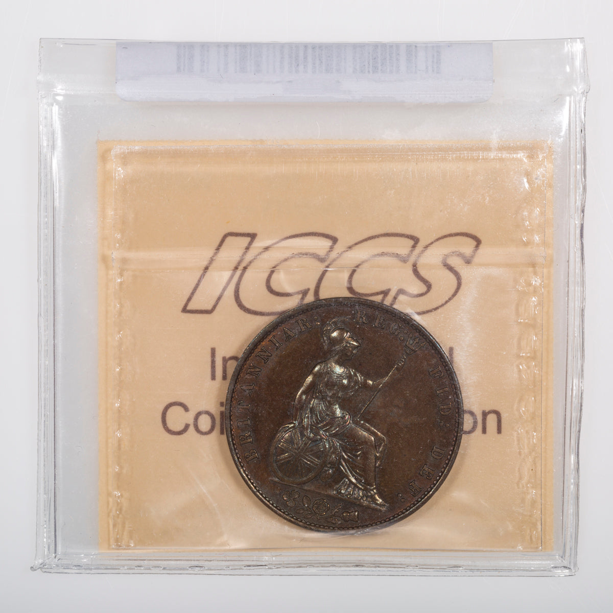 Great Britain 1858 8/7 Victoria Base Half Penny