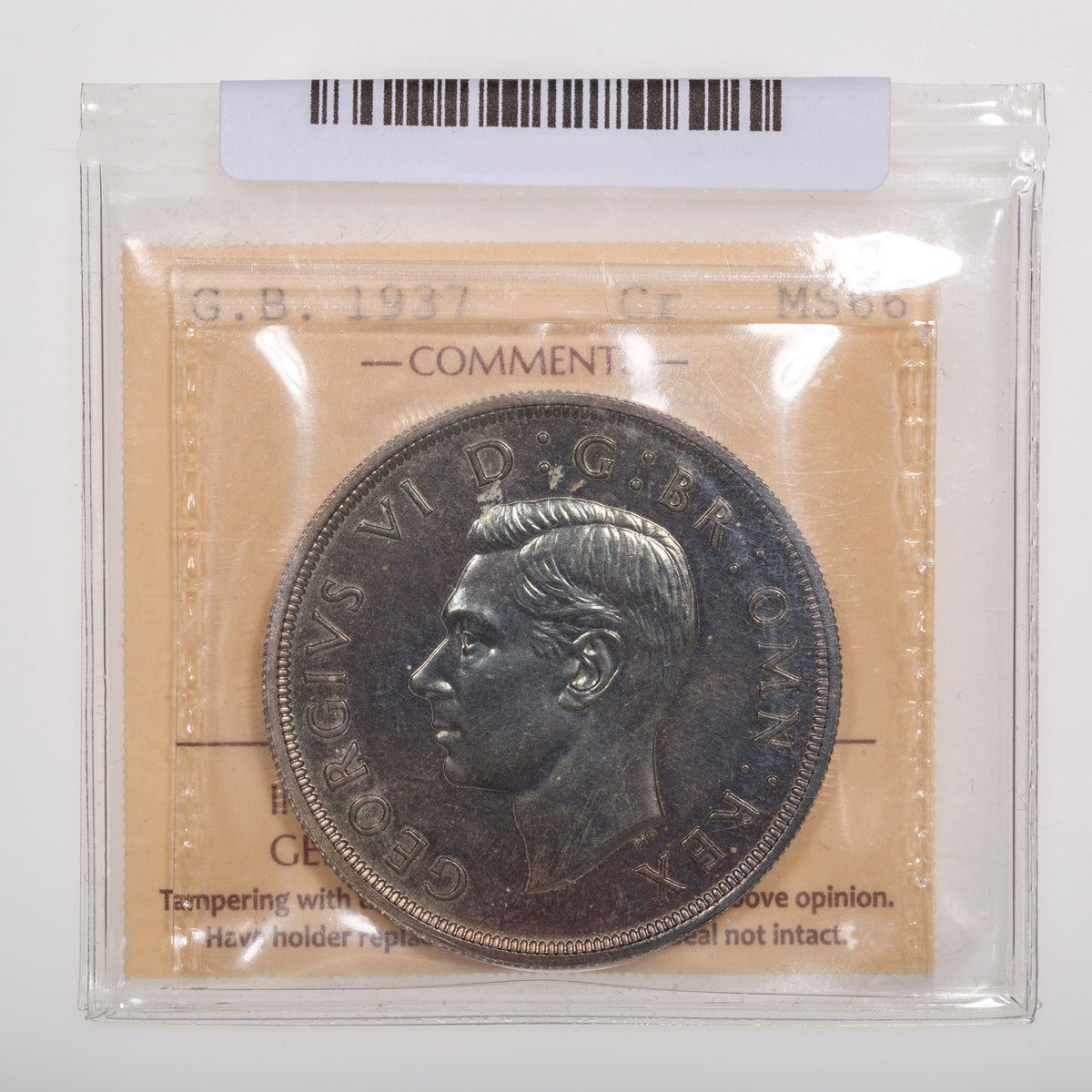 Great Britain 1937 George VI Silver Crown