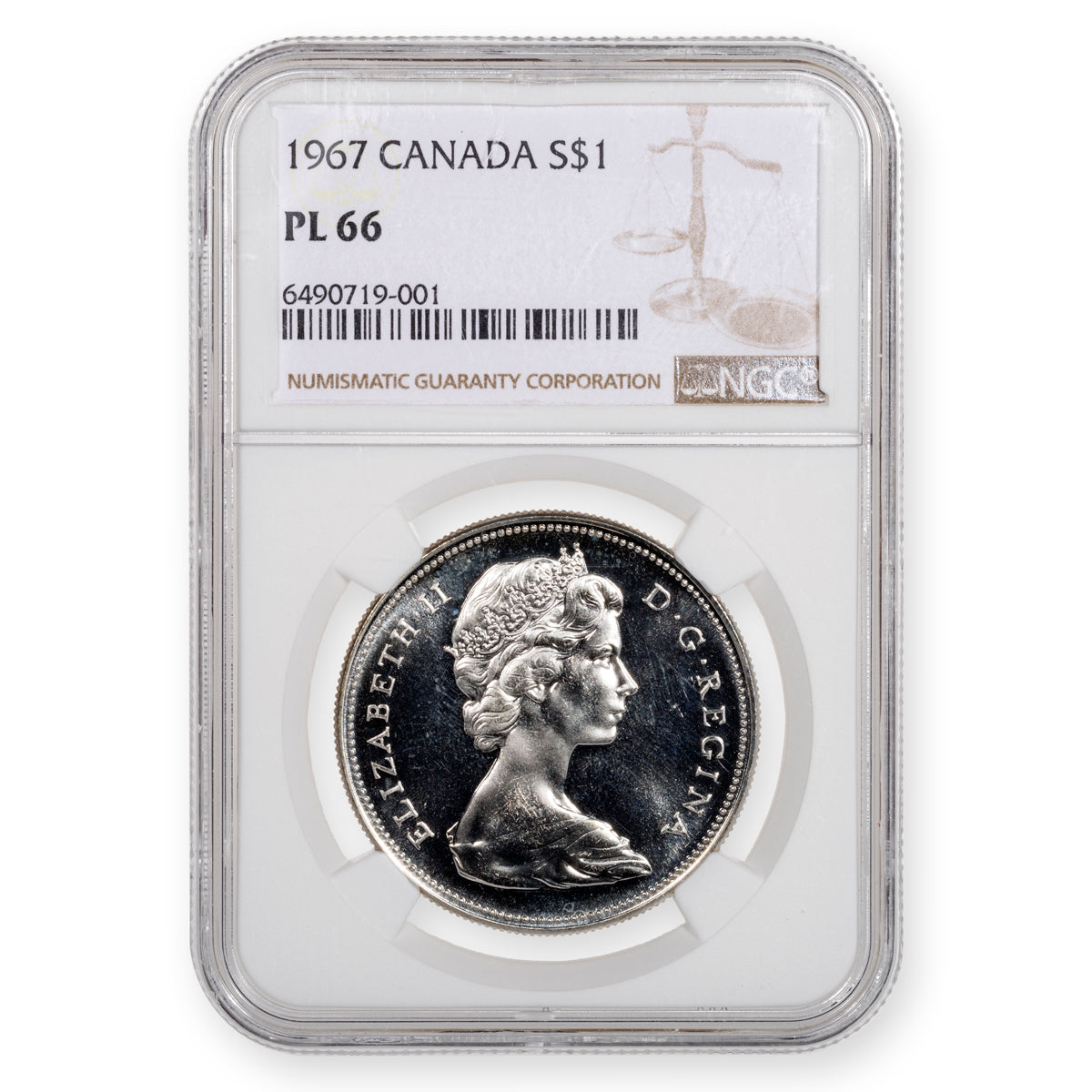 $1 1967 NGC PL-66