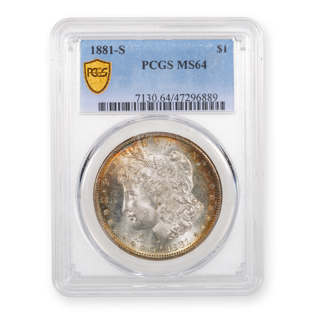 $1 1881S PCGS MS-64