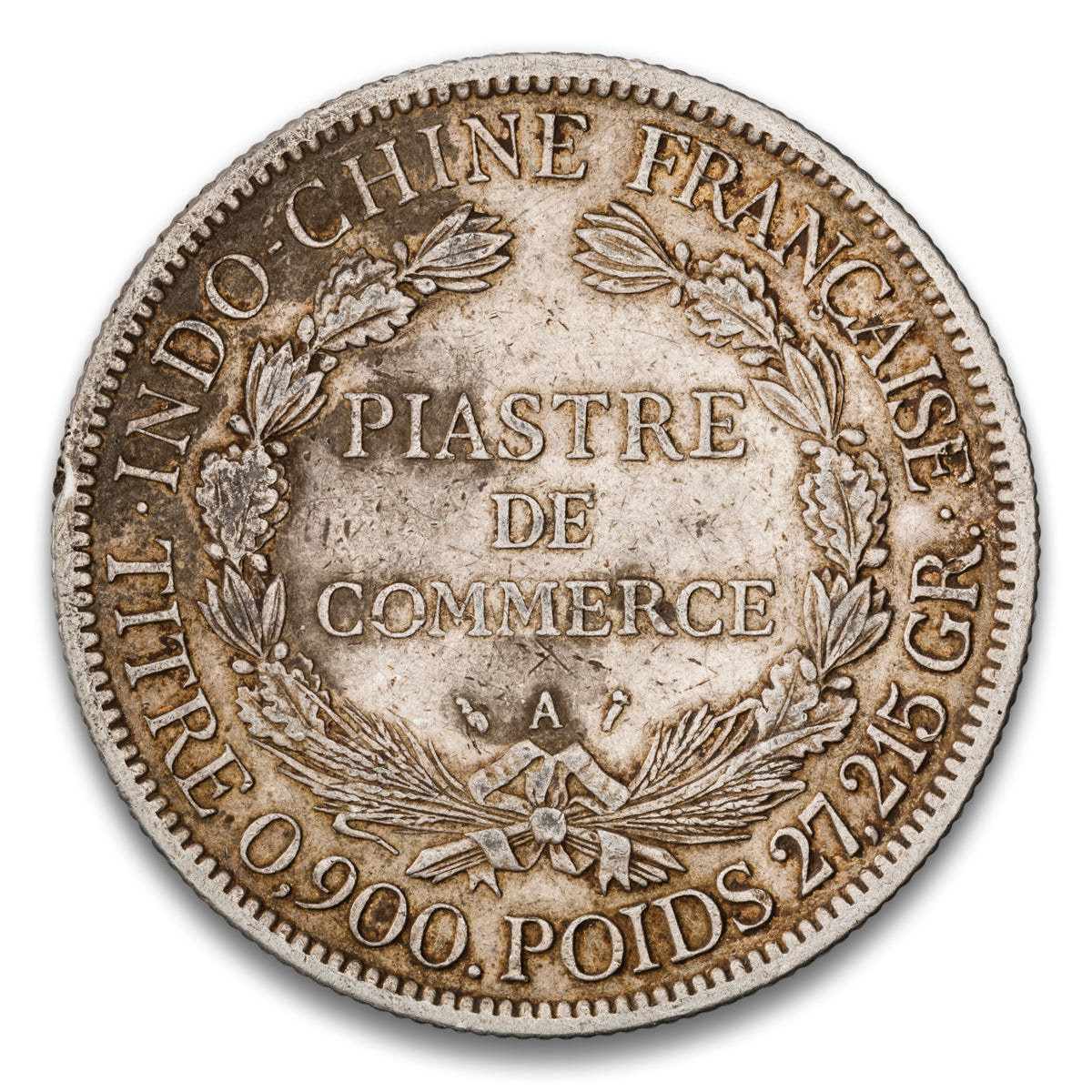 French Indo-China Silver 1 Piastre 1889 A