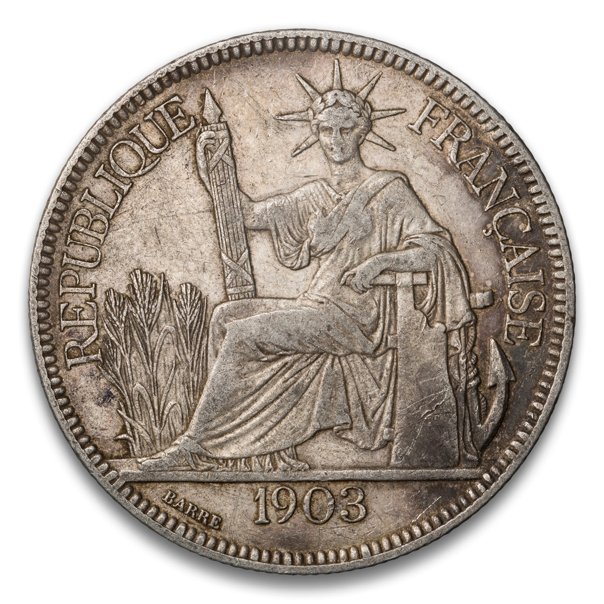 French Indo-China Silver 1 Piastre 1903 A
