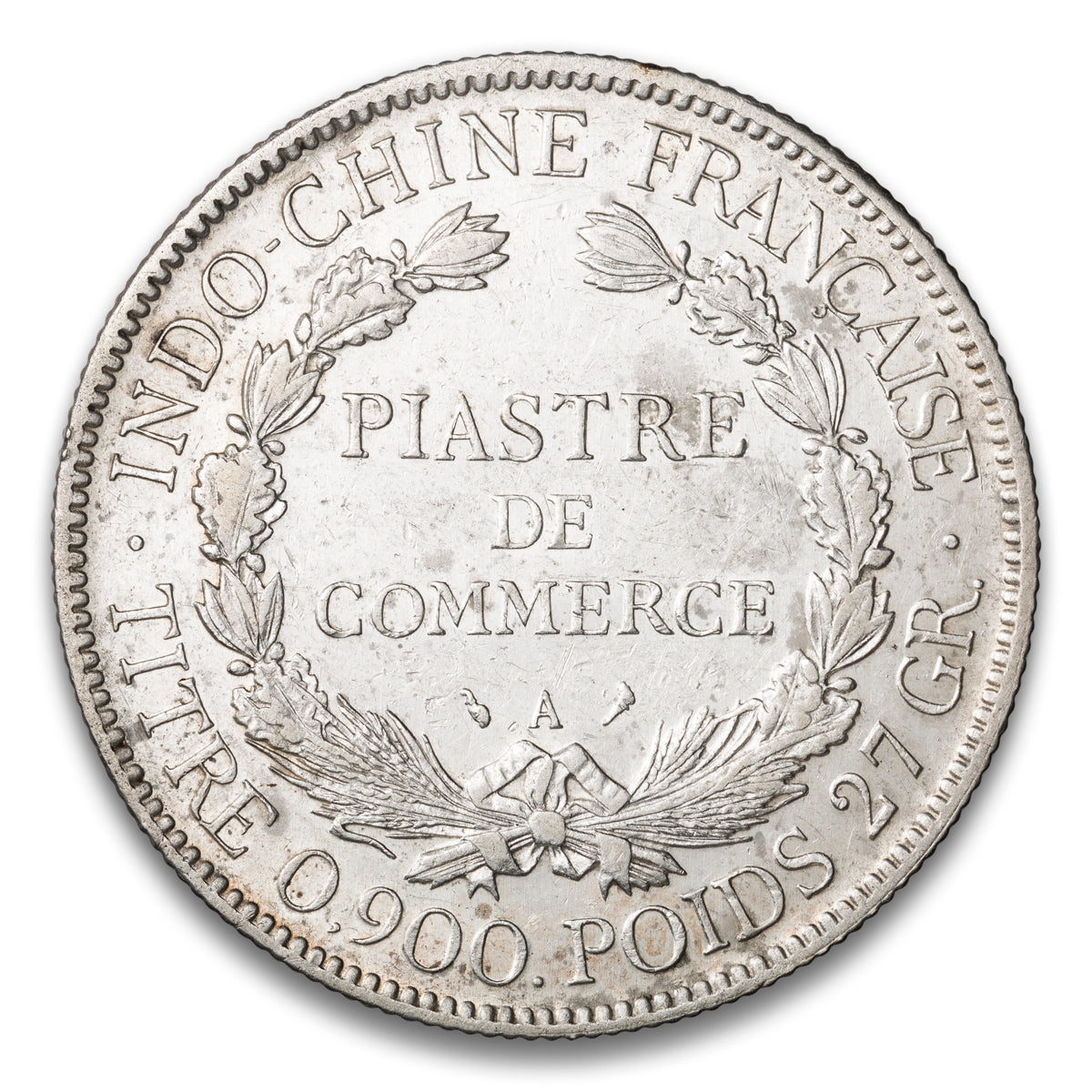 French Indo-China Silver 1 Piastre 1908 A