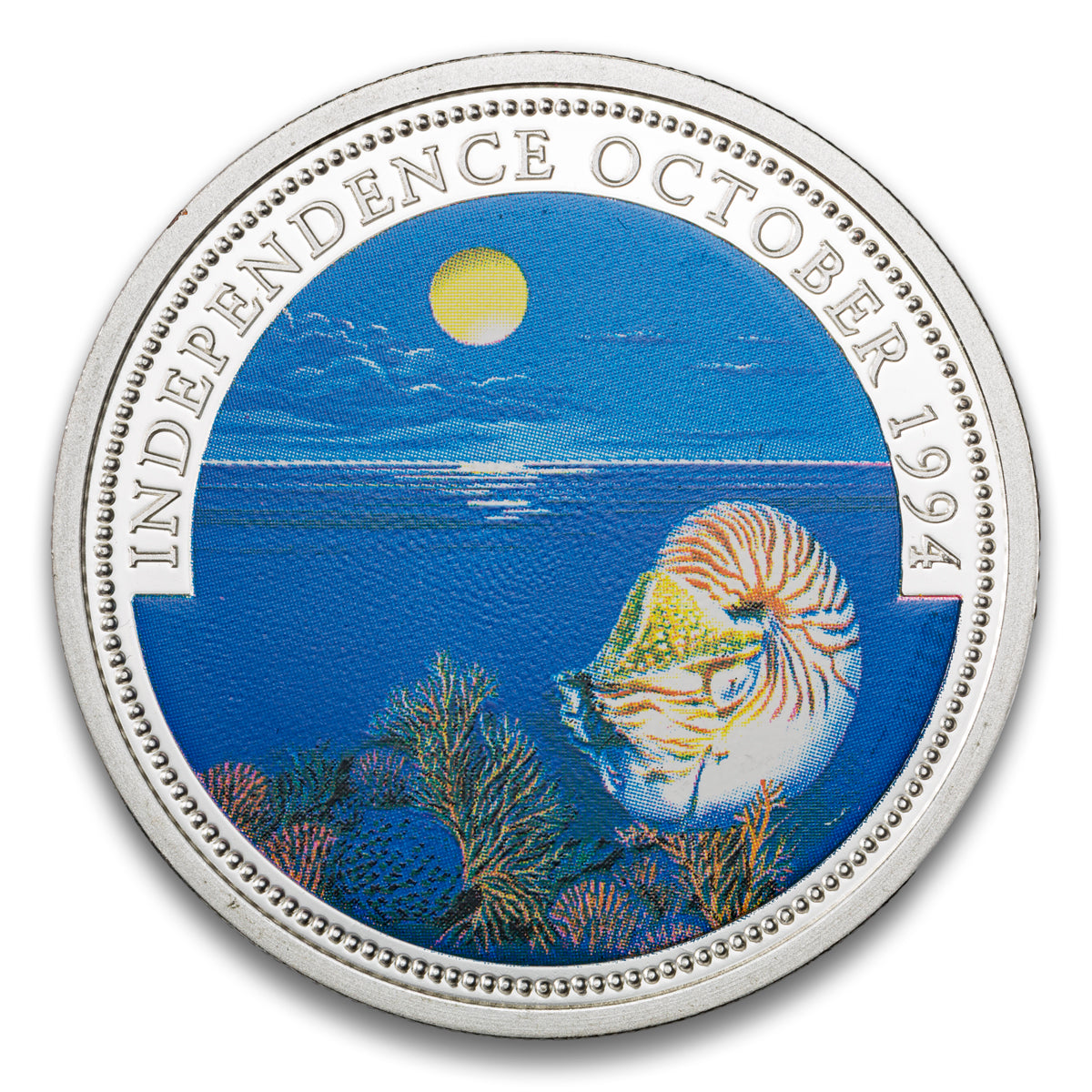 Palau $5 Silver 1994