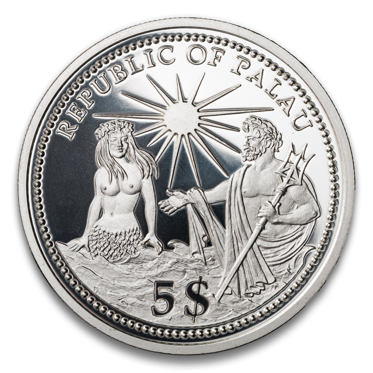 Palau $5 Silver 1994