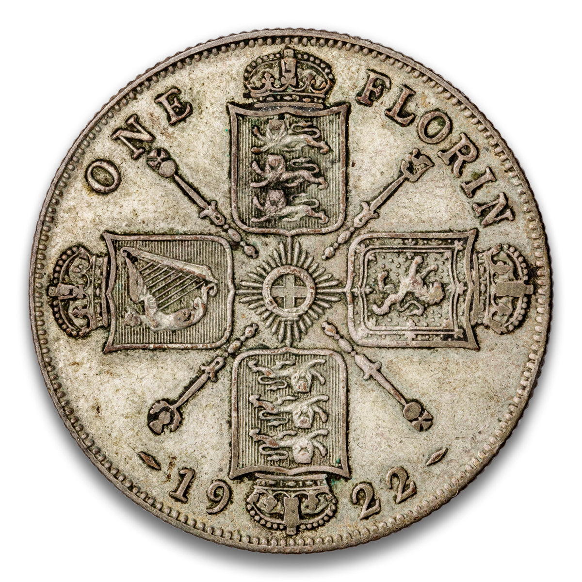 Great Britain Silver 1 Florin 1922