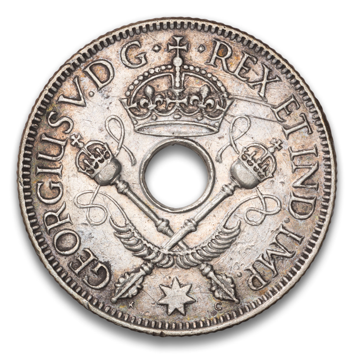 New Guinea Silver 1 shilling 1936
