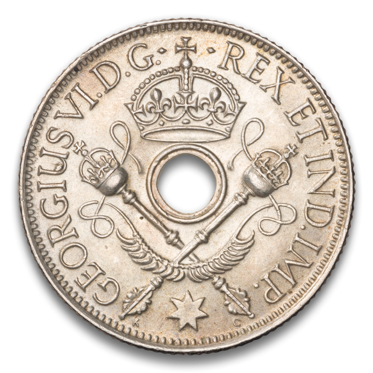 New Guinea Silver 1 shilling 1945