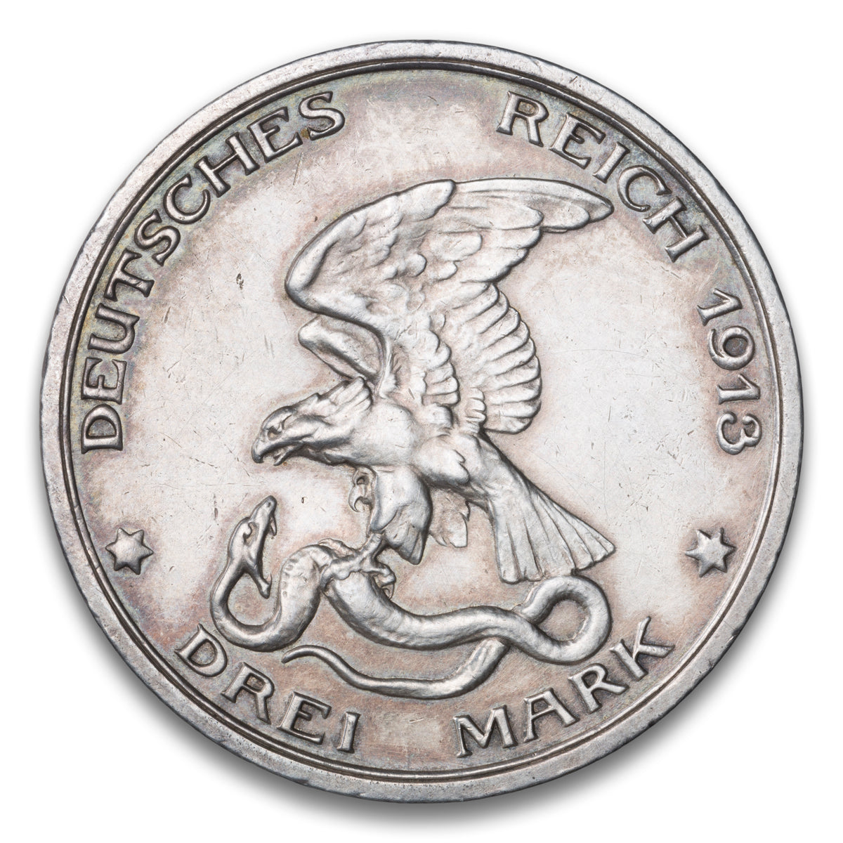 Prussia - German State Silver 3 Mark 1913 A