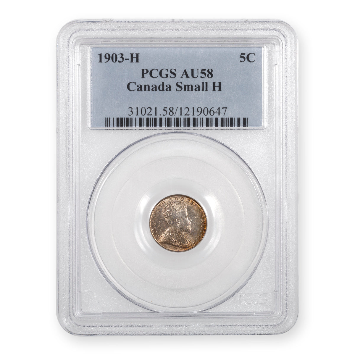 5 Cent 1903H Small H PCGS AU-58