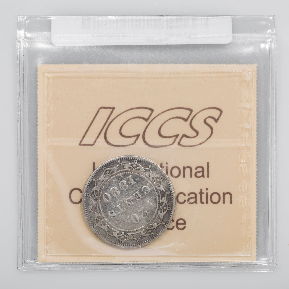 NFLD 20 Cent 1880 ICCS F-15