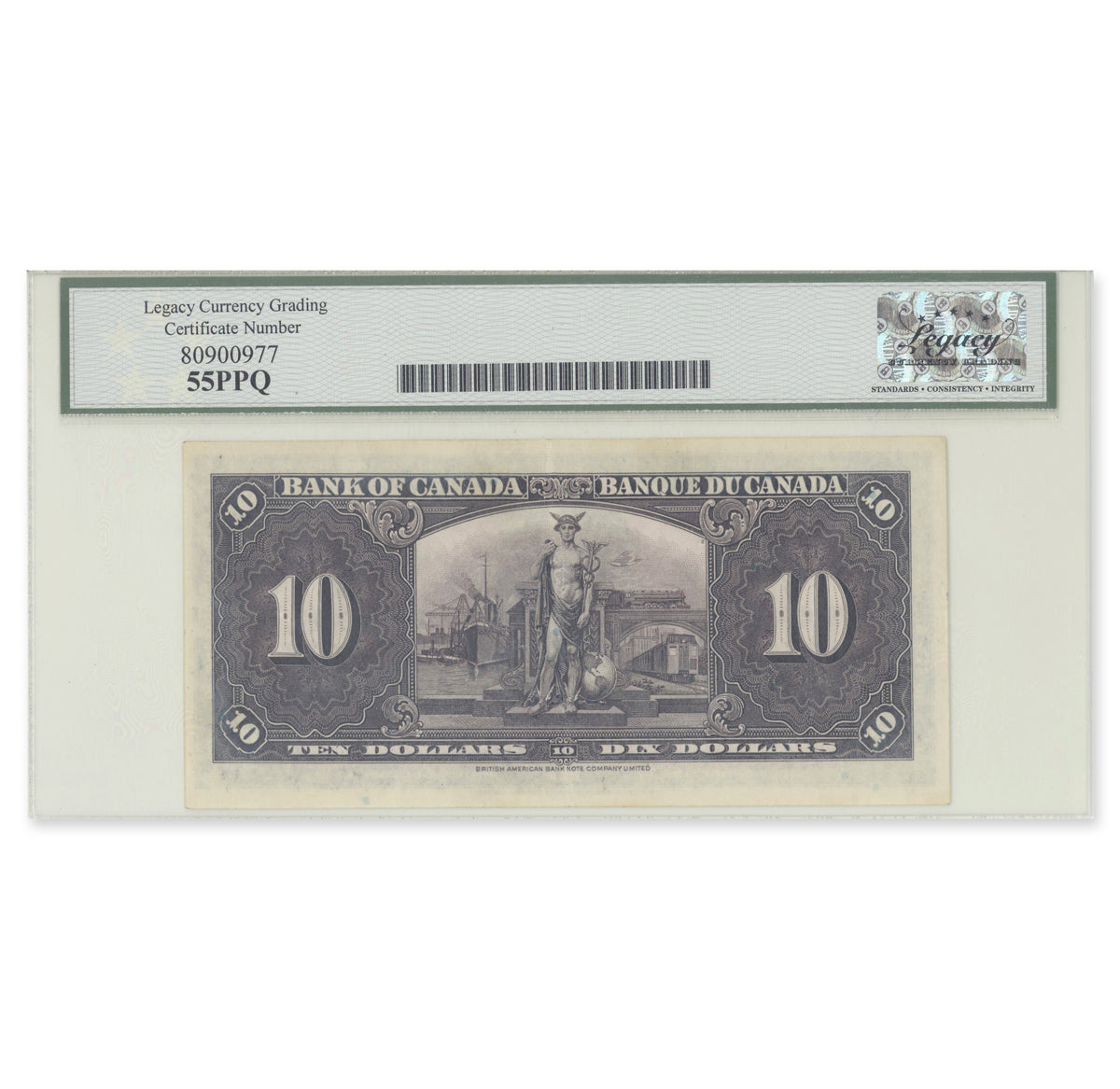 $10 1937 BC-24a Osborne-Towers Prefix A/D Legacy AU-55 PPQ