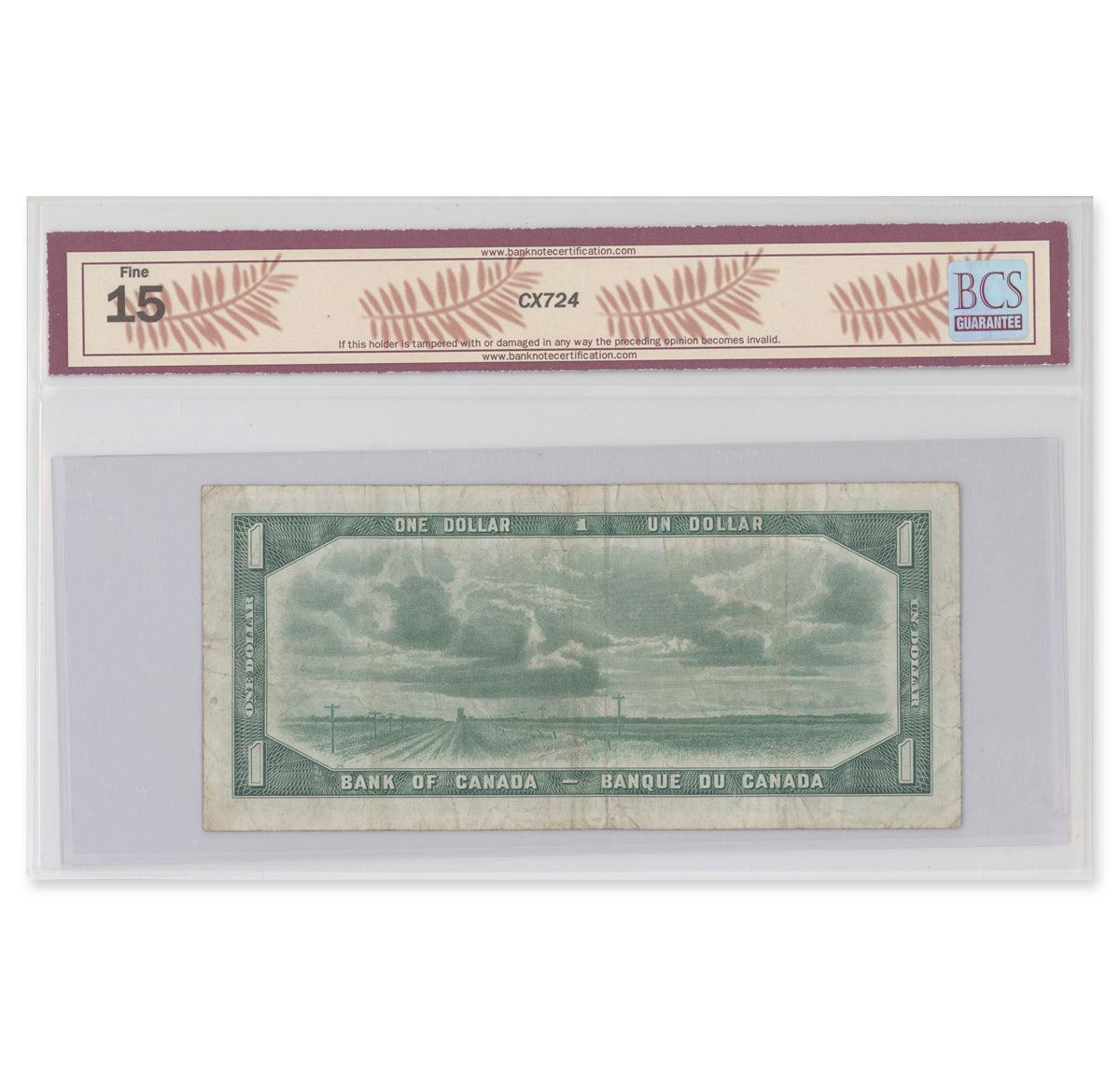 $1 1954 Devil's Face Series BC-29b Beattie-Coyne Prefix T/A BCS F-15