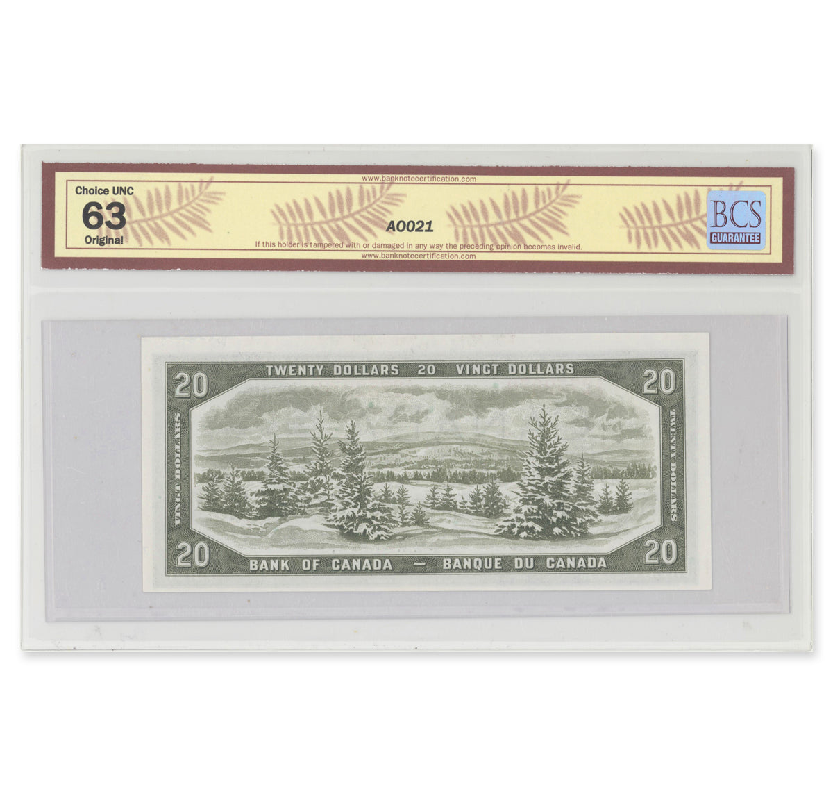 $20 1954 Devil's Face Series BC-33a Coyne-Towers Prefix A/E BCS CUNC-63 Original