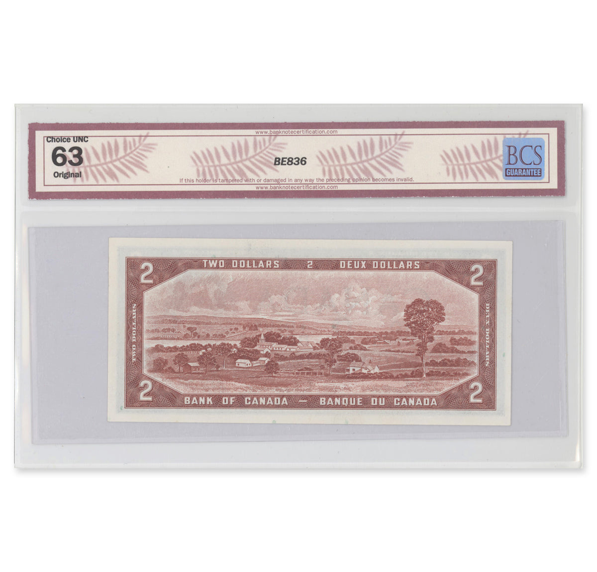 $2 1954 Modified Series BC-38b Beattie-Rasminsky Prefix A/R BCS CUNC-63 Original