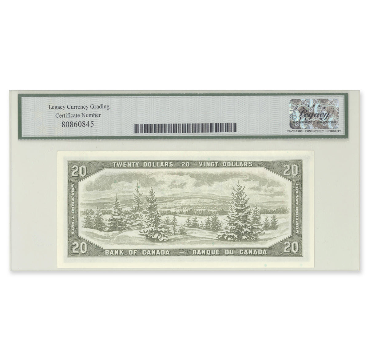 $20 1954 Modified Series BC-41b Beattie-Rasminsky Prefix A/W Legacy GUNC-65 PPQ